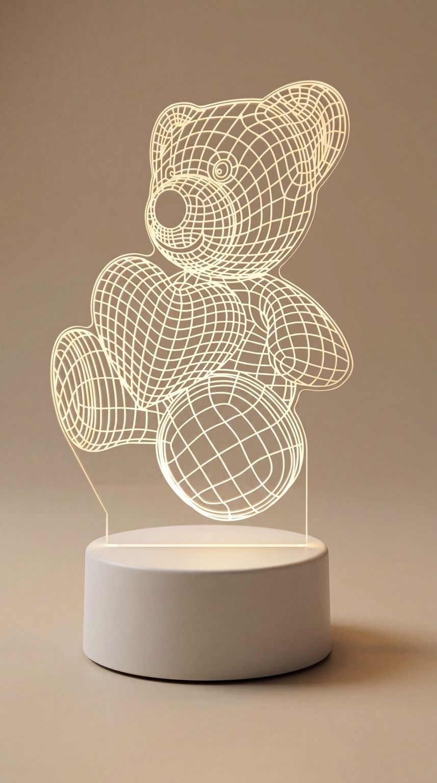 Teddy Bear Night Light — Handmade by Bruce